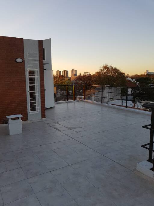 Estar exterior y Solarium