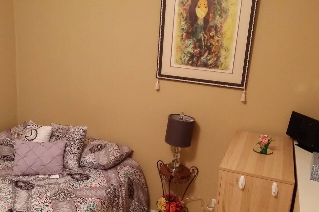 Comfortable bed with music system