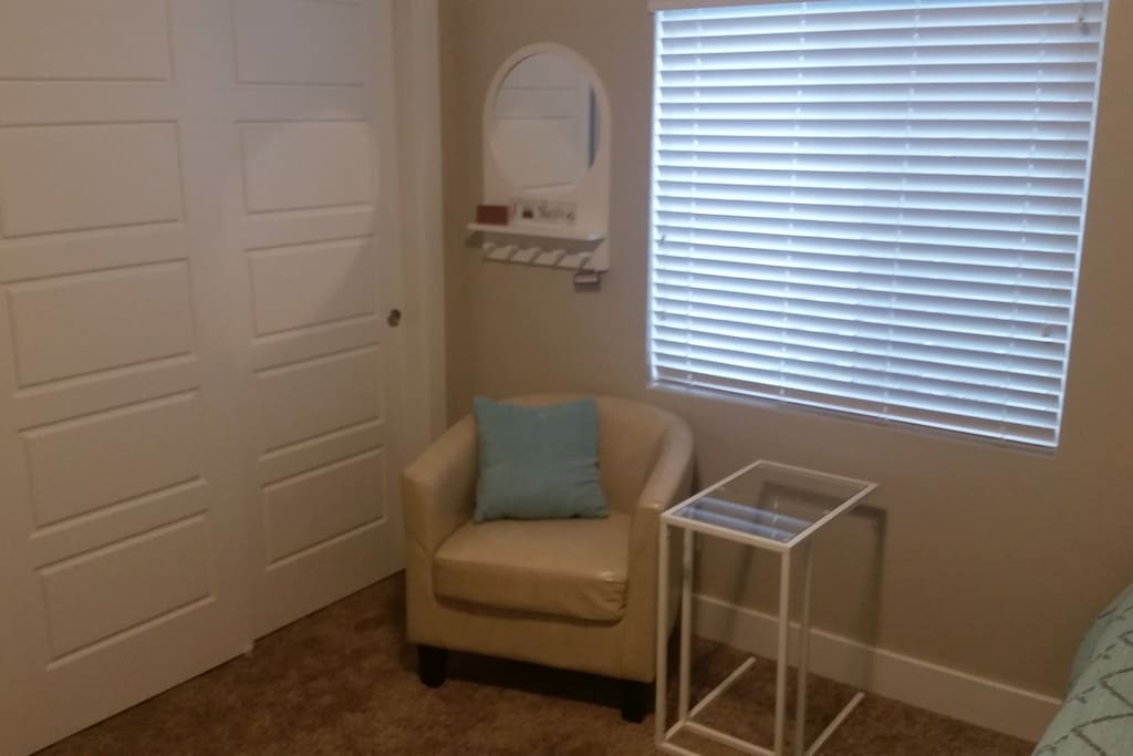 Relax in a comfy chair in your room