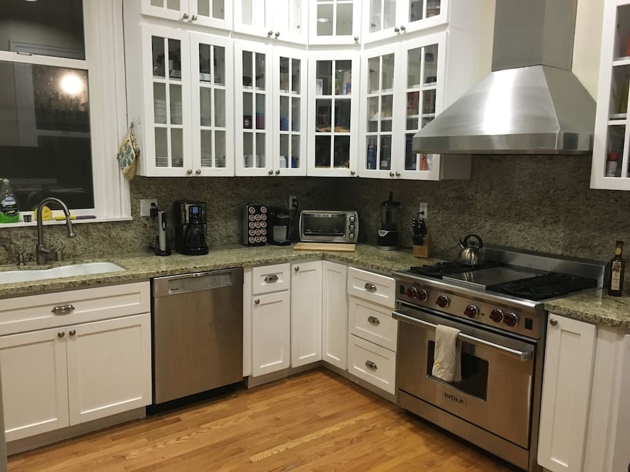 Kitchen w/ Wolf Range Stove