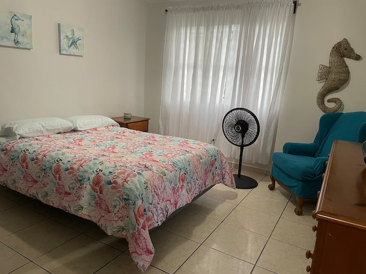 ESPACIO ACTUALIZADO: habitación familiar (actualmente sirve como el quinto dormitorio con cama tamaño queen en el primer piso, semiprivado) 