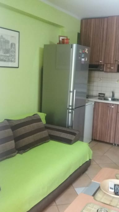 Living room and kitchen (from one angle)
