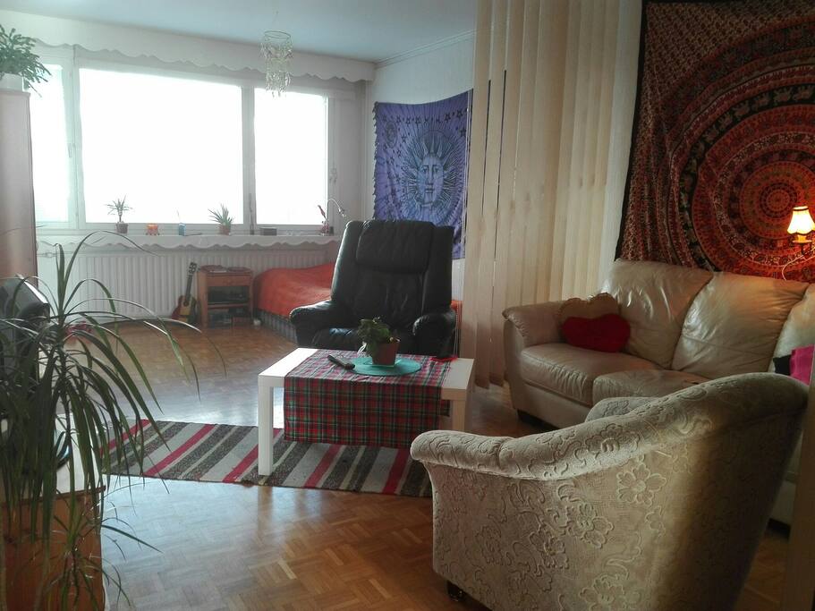 Bedroom & living room