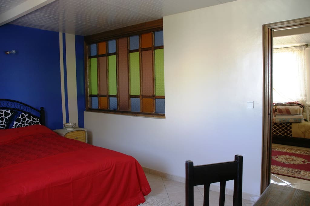 chambre bleu