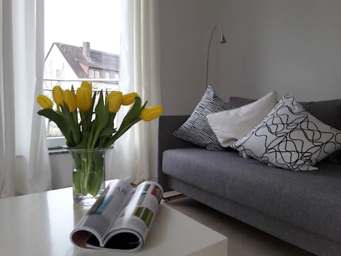 Bright, modern apartment near Frankfurt/M.