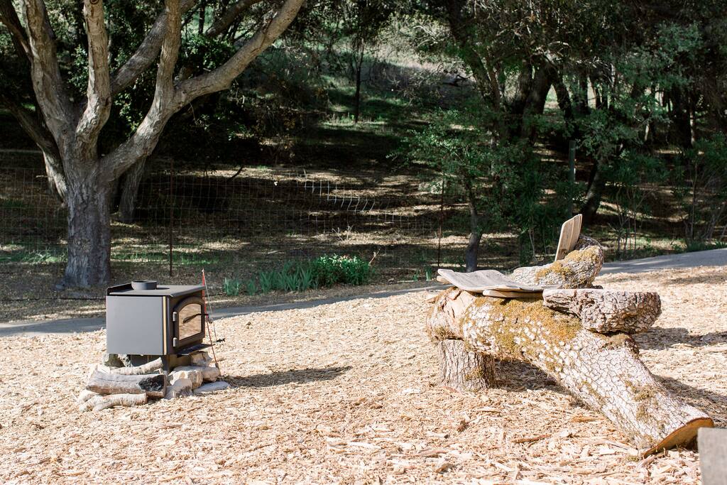 Campfire seating area