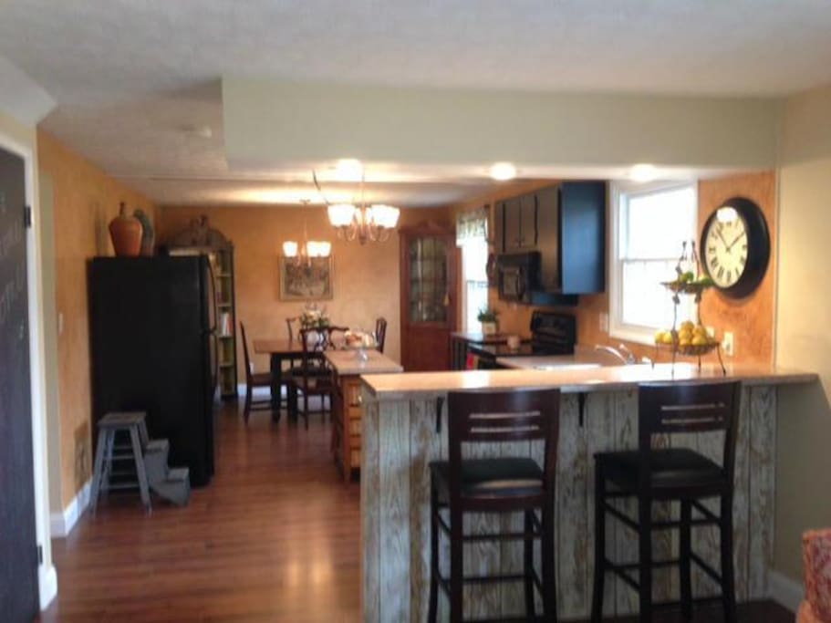 Kitchen and dining area
