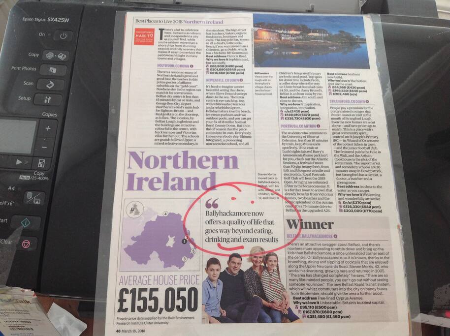 Ballyhackamore voted best place to live in N.Ireland April 2018