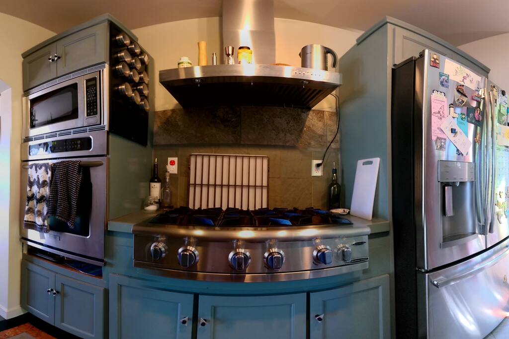6 burnder open flame stove
