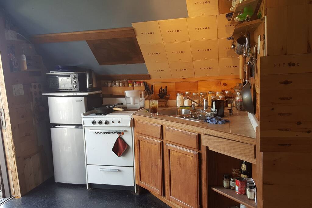 The other side of the bed room which is the kitchen.
