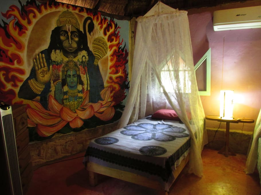 Beatufull painting of Hannuman at Hannuman House