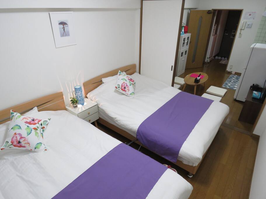 2 double beds