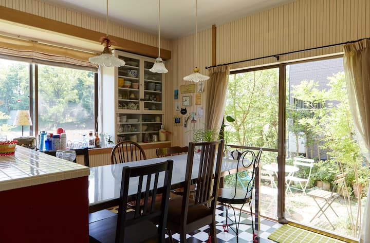 Elegant designed house★Spacious★quiet★pocket Wi-Fi