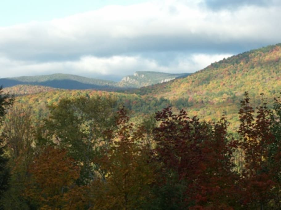 View of the Giant Stairs from the house deck
