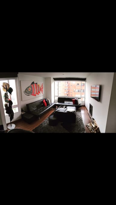 Smart tv , wifi,chimenea, 2 sofá cama