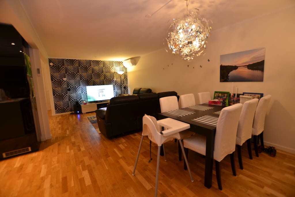 Living room and Dining area