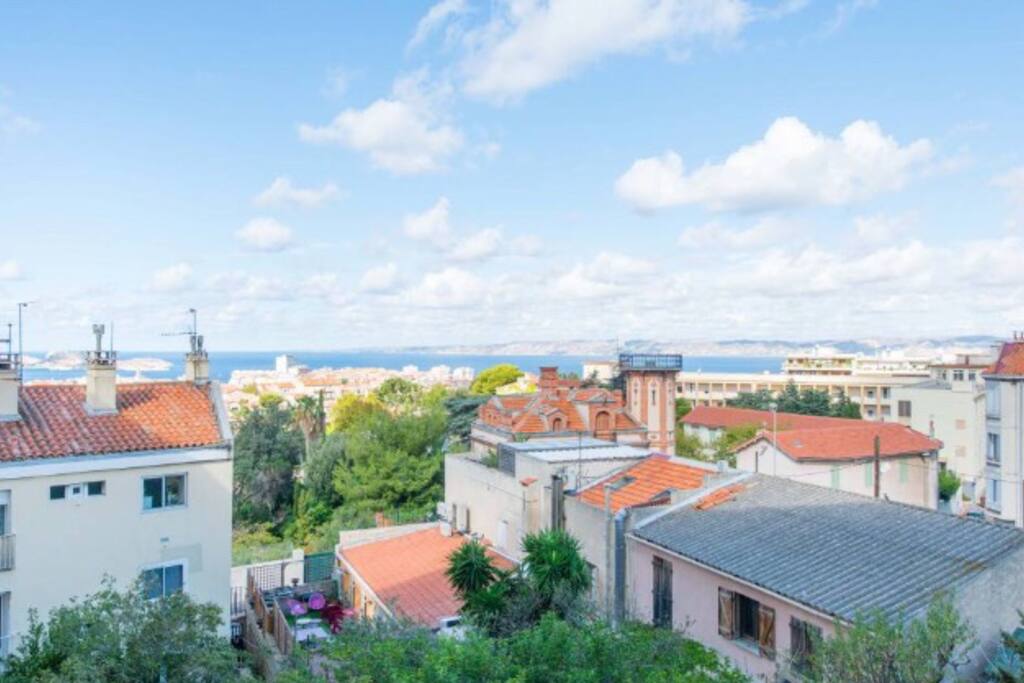 Vue mer sur la "côté bleue"