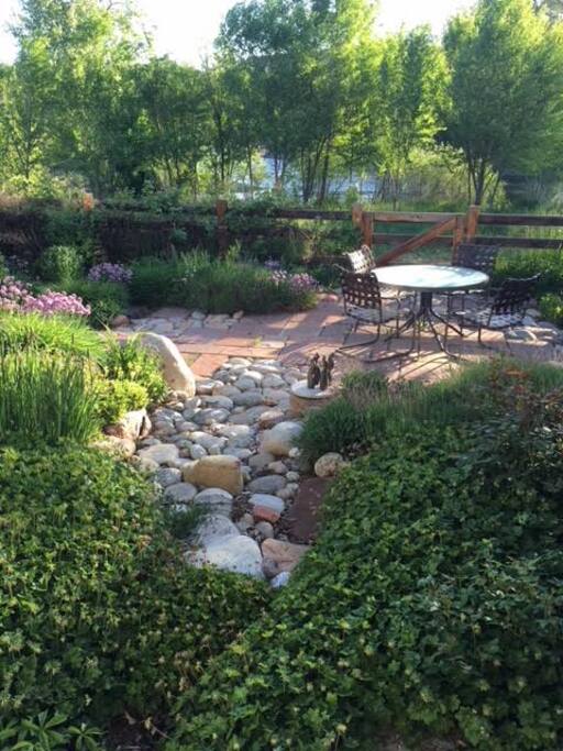 Outside Patio View against St. Vrain River