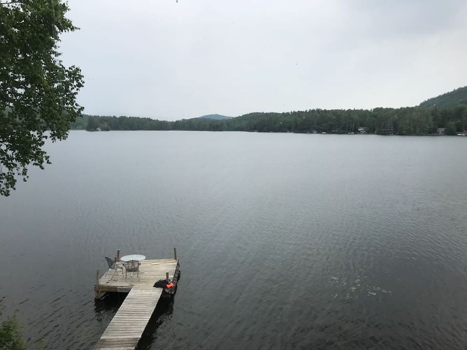 View of the dock from the master bedroom
