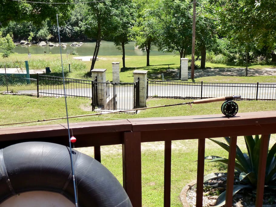 Guadalupe River view from house.