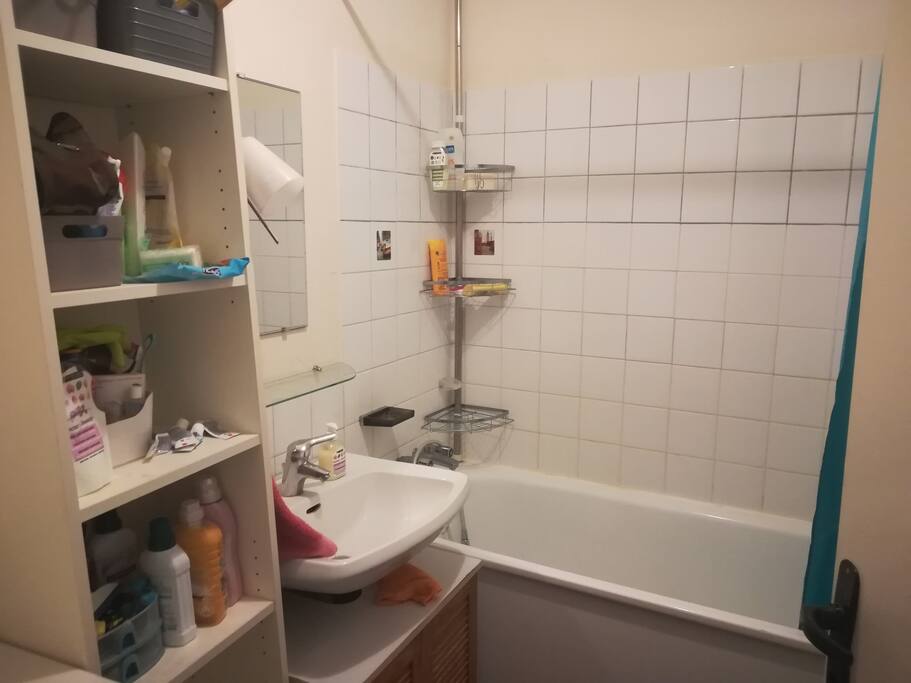 Salle de bain à partager avec mes colocataires
