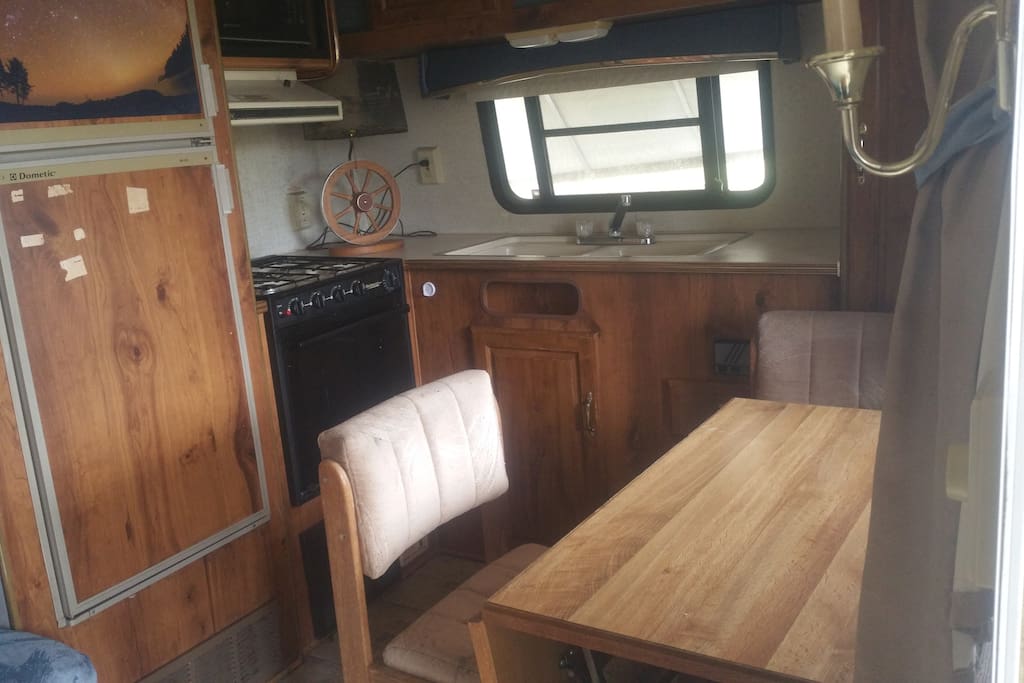 Fully functional kitchen.