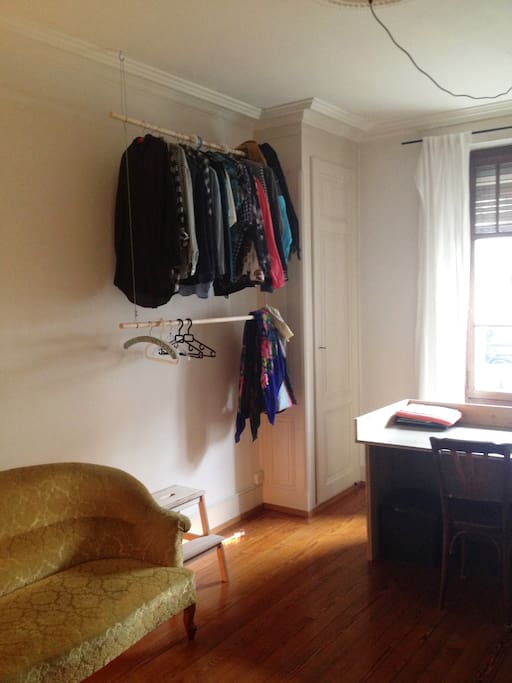 Room to hang your clothes