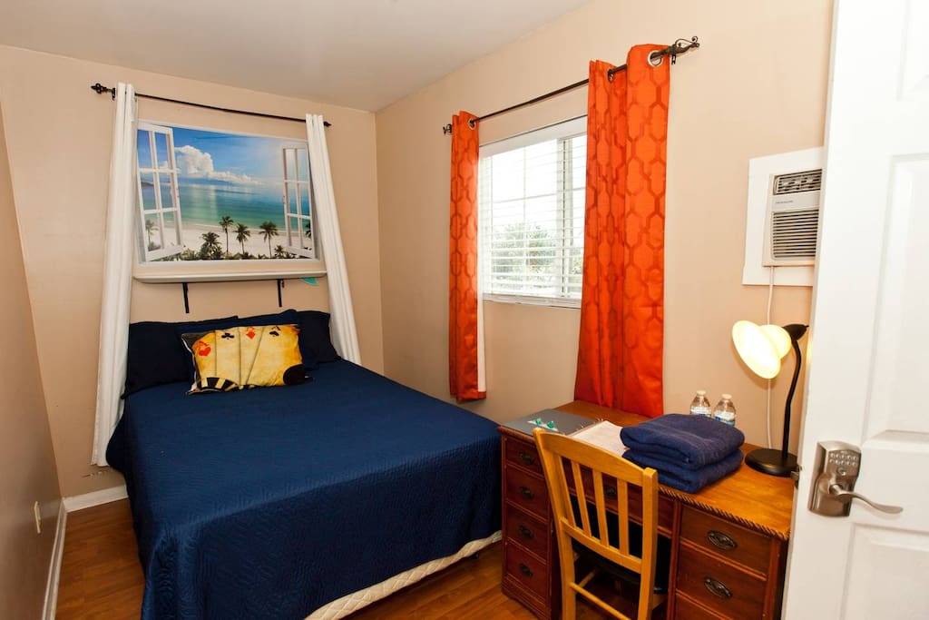 Room #3 with a full bed for up to 2 people to sleep comfortably.