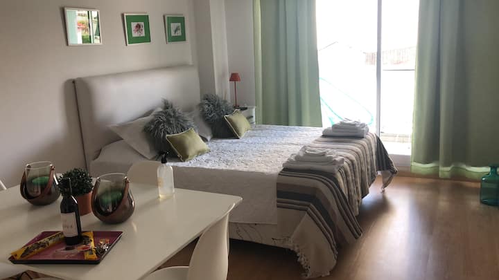 Квартира-студия в Recoleta с балконом