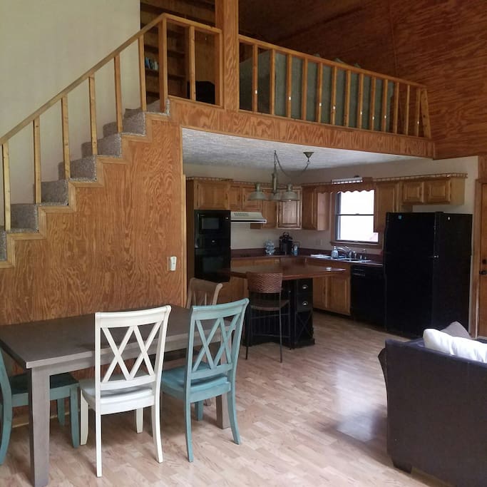 Kitchen and living room