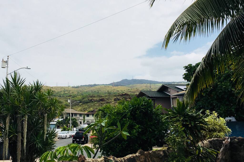 If you prefer a mountain view, we have it on the side of the house. Not available at this time because of electrical contruction