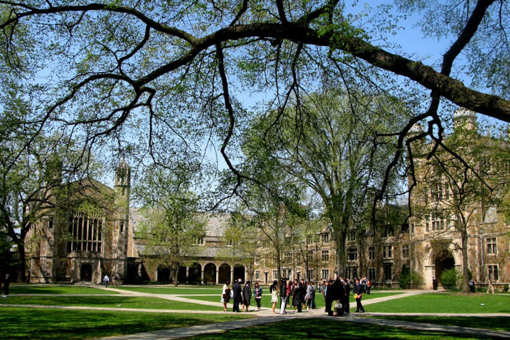 The central campus of the University of Michigan is a short 16-minute walk..