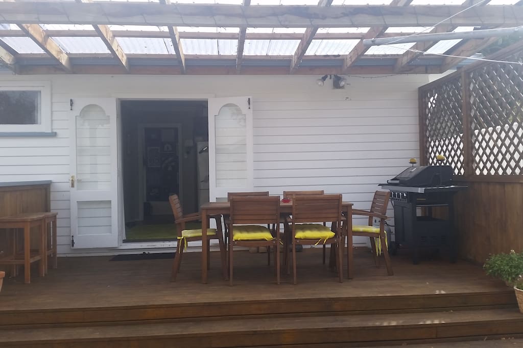outdoor area around the back