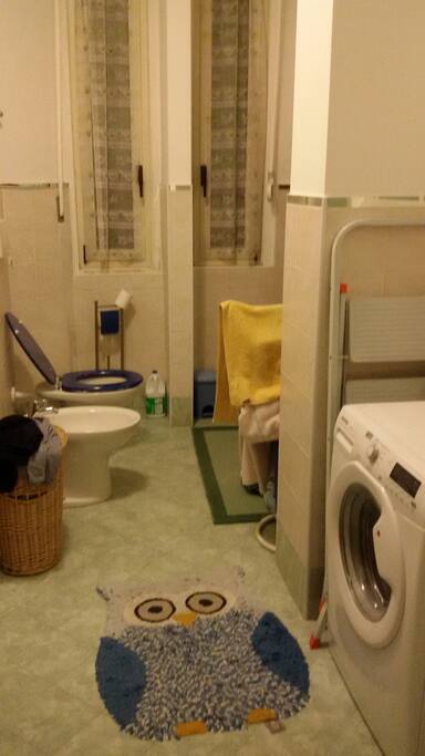 the bathroom