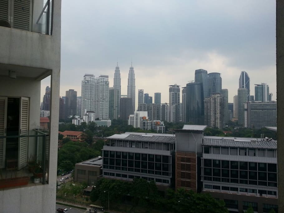 View from balcony.