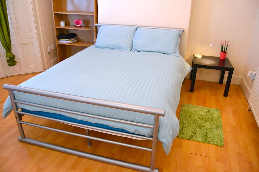 very bright and huge double room