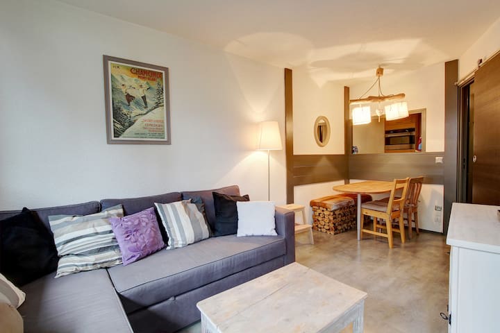 Central 1-bedroom Chamonix apartment "Jonquille 5"
