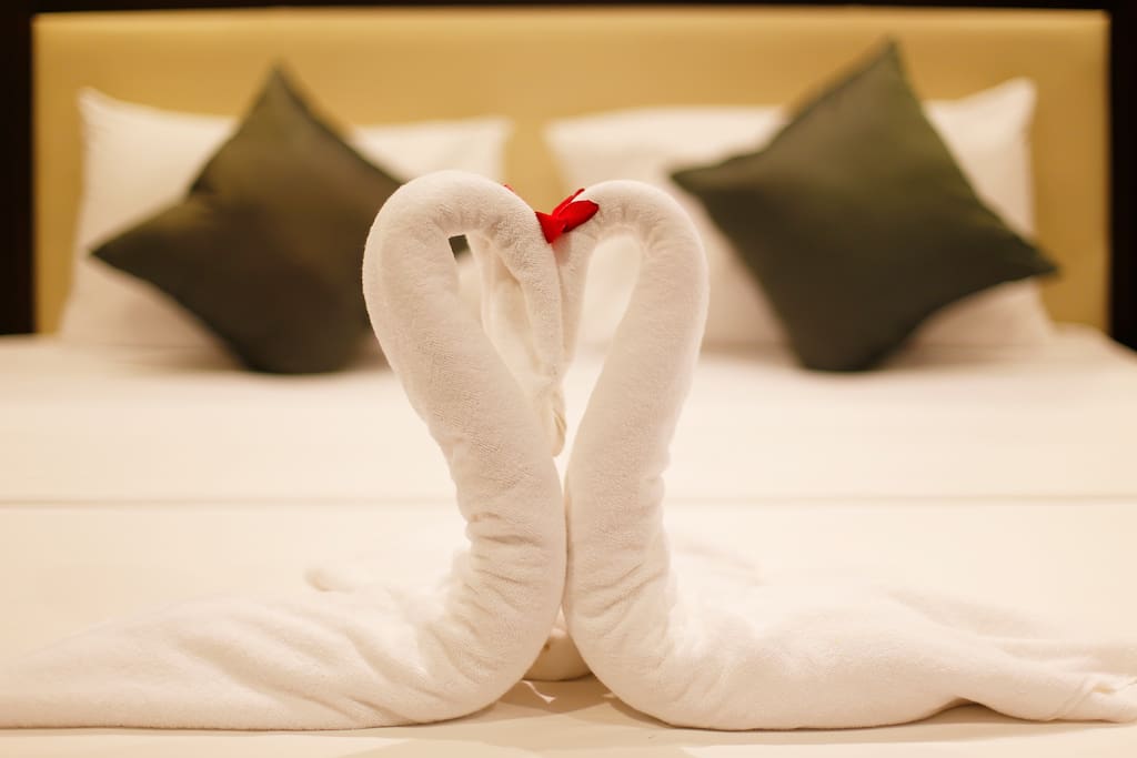 Neat towel folding