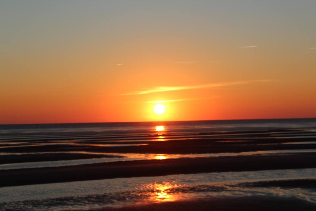 View of low tide from the deck.