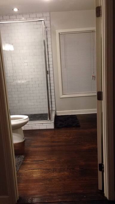 After a long day enjoy a steam shower with massaging stones on your tired feet here