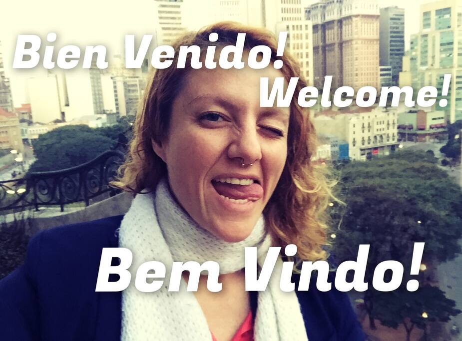 Alegria é bem vinda!