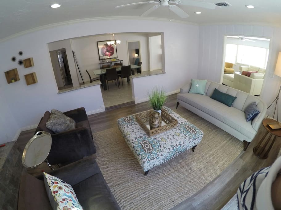 additional family room with fireplace
