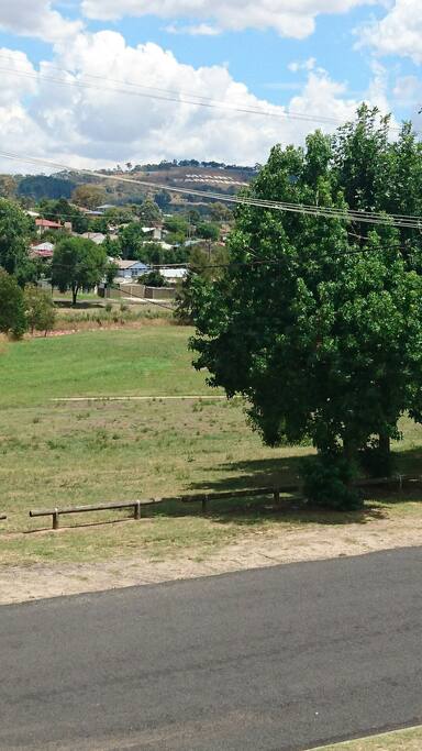 Dog friendly park directly across the road.