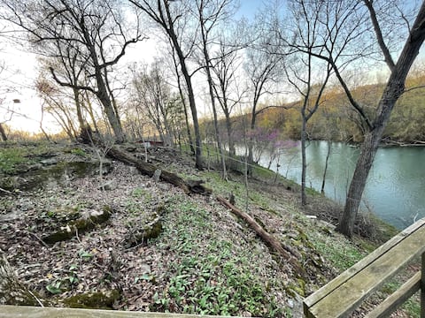 Cabin on Shoal Creek with a view