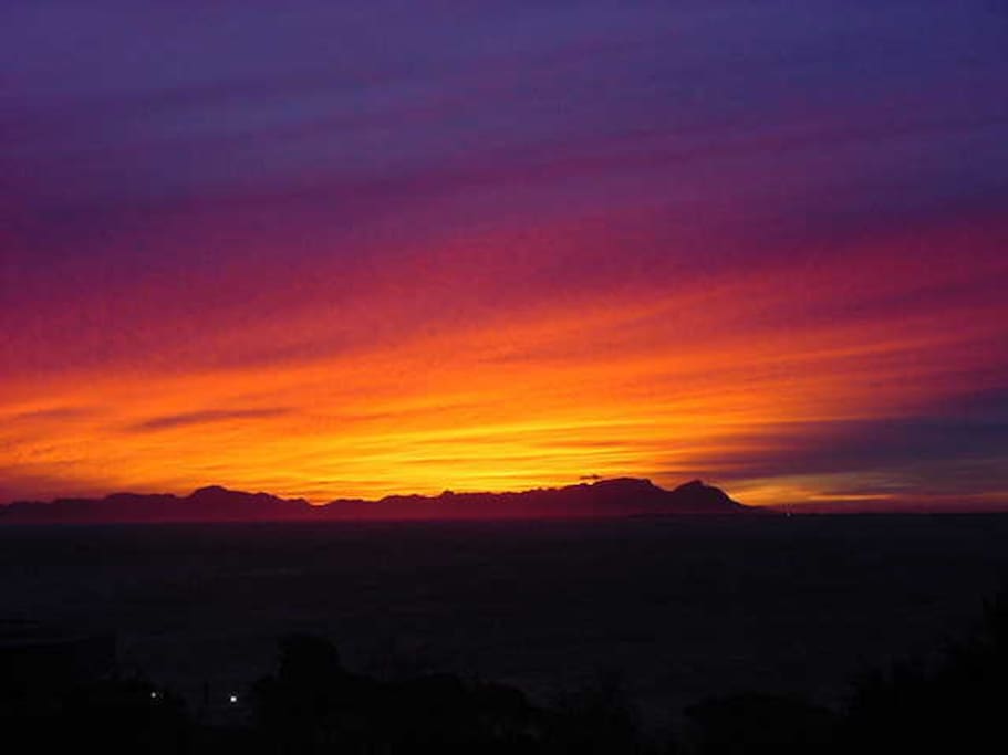 Sunset from patio