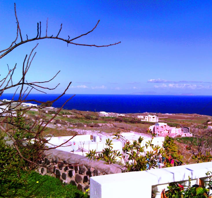 the view from the upper terrace.