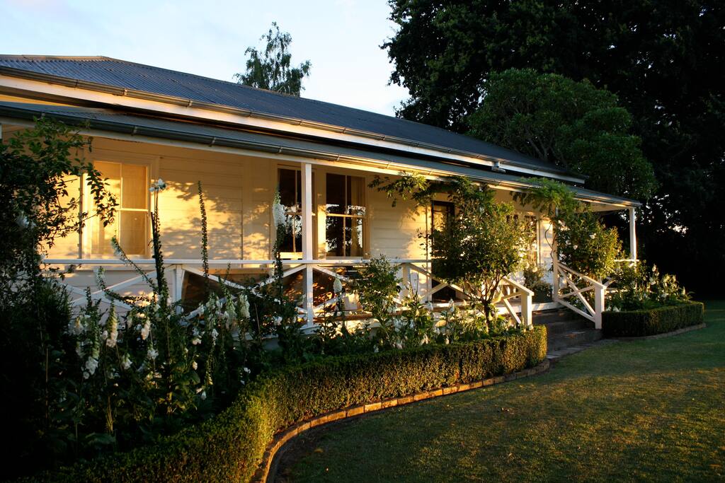Evening sun on verandah