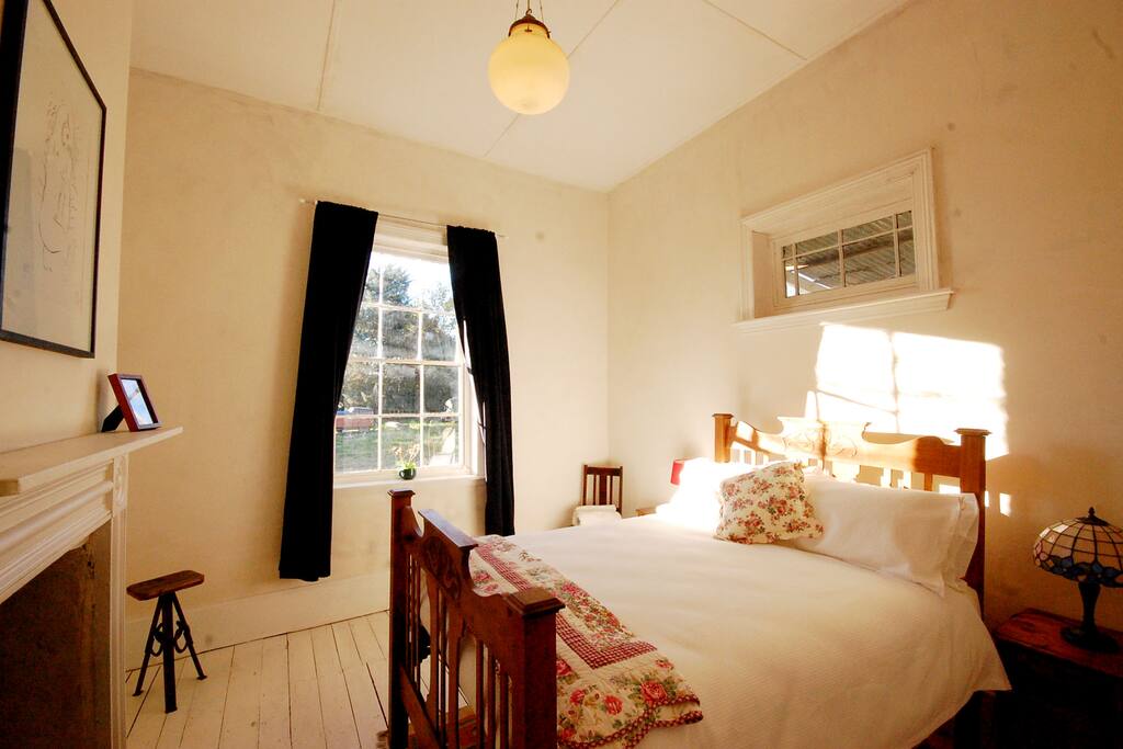 The Main Bedroom. Airy and bright. A little noisy during the day, but at night the traffic dies down and little noise.