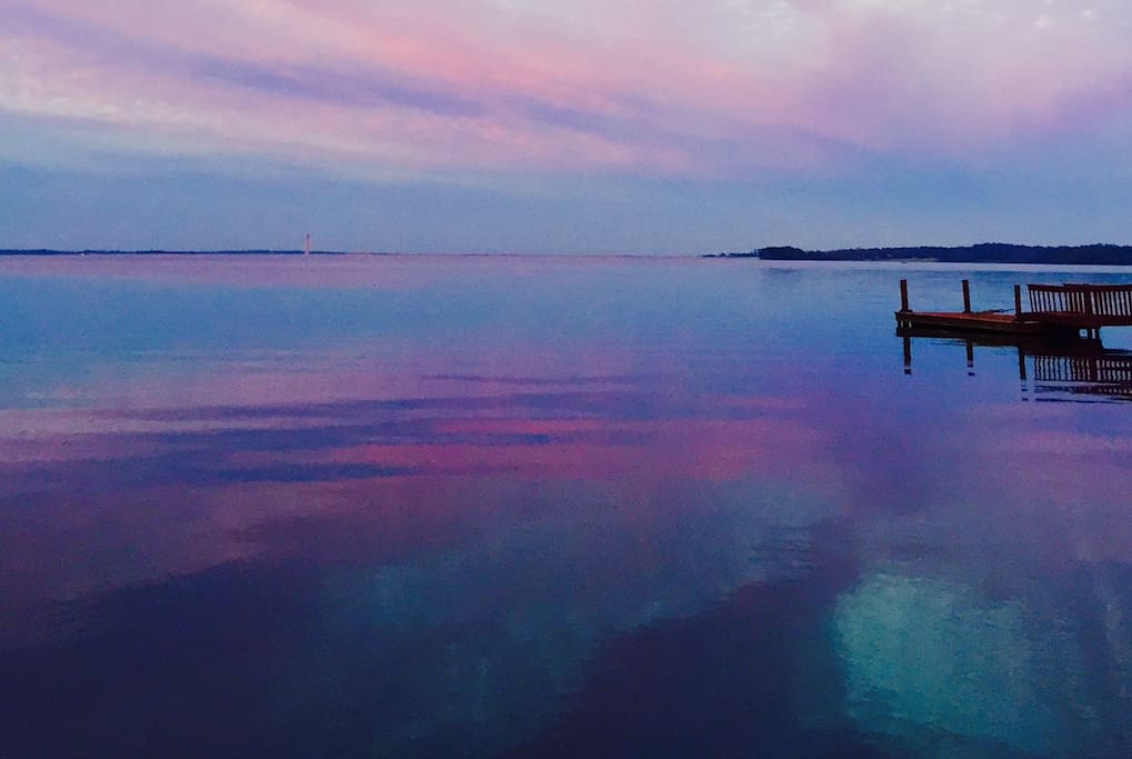 Sunsets on the dock