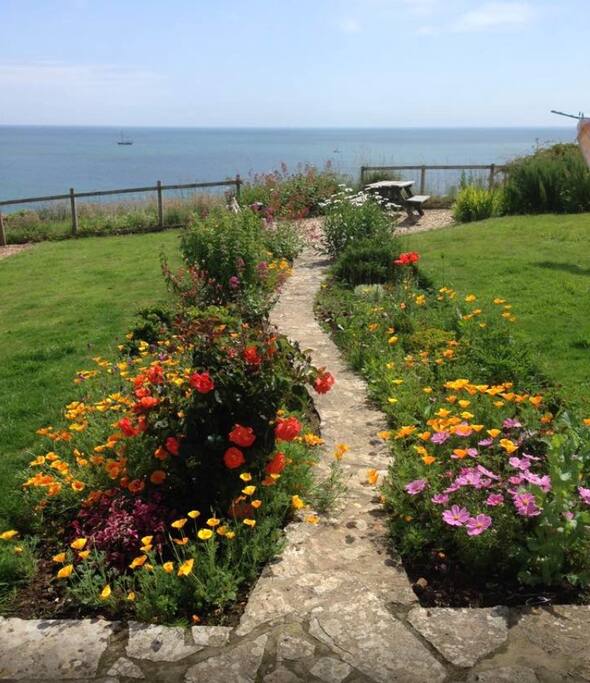 View of the garden in Summer.